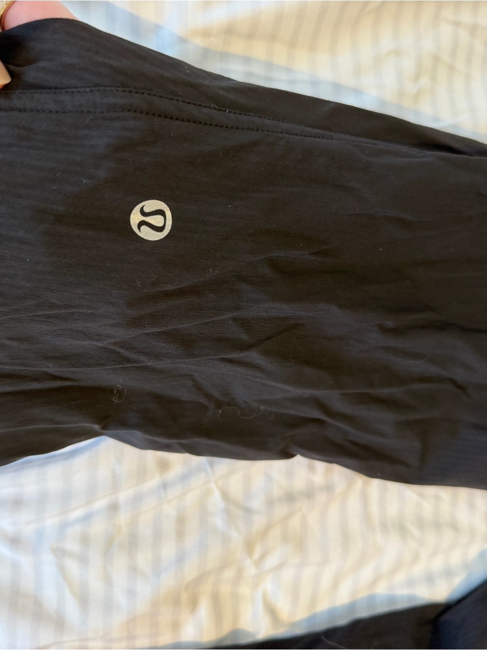 lululemon athletica Women’s Black Jogger Pants with Reflective Logo